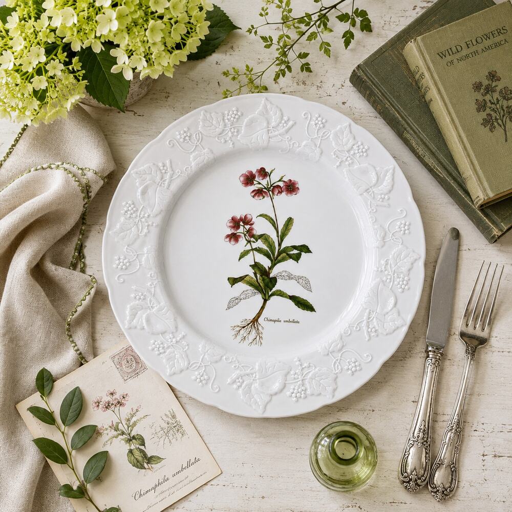 Vintage Dansk Lierre Sauvage France Botanical 10" Plate